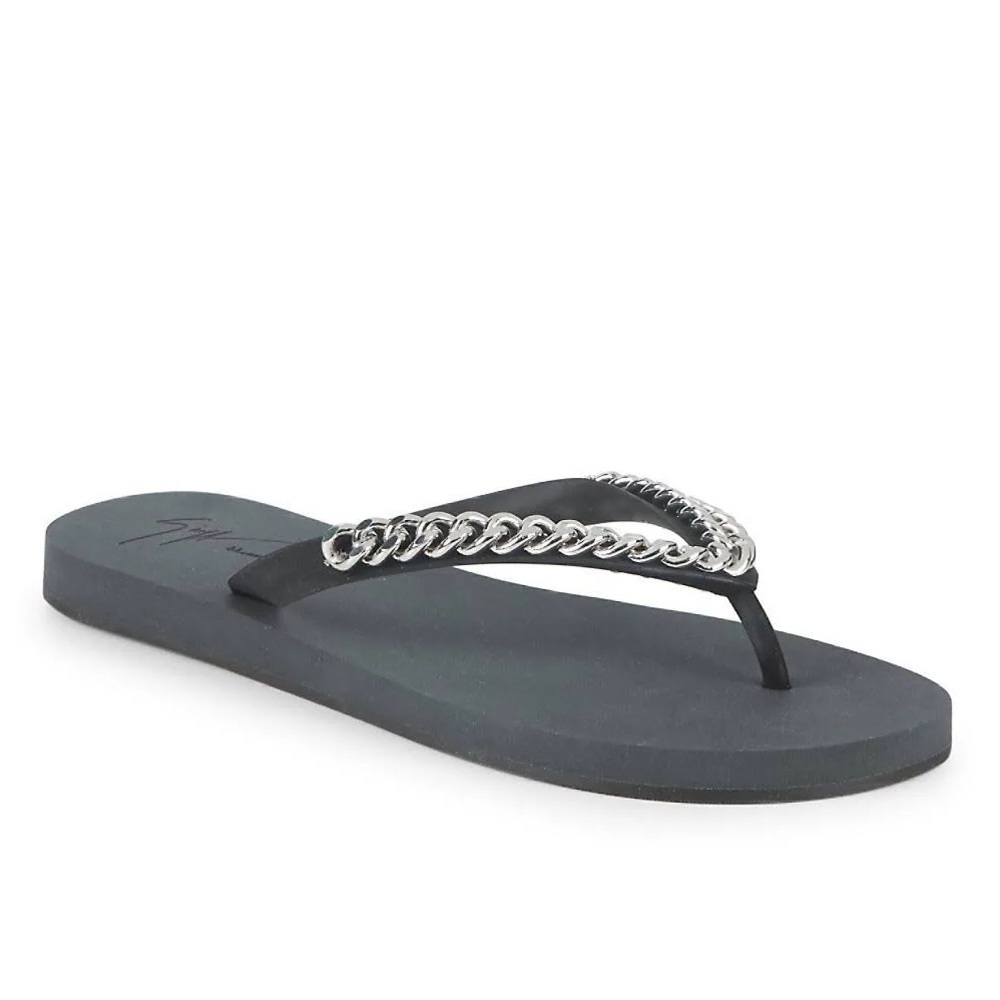 Giuseppe Zanotti Flip Flops With Chain Design